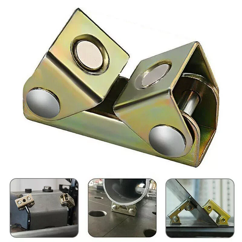 

V-type Clamps V-shaped Welding Holder Welding Fixture Adjustable Magnet V-Pads Hand Tools Metal Working Tool