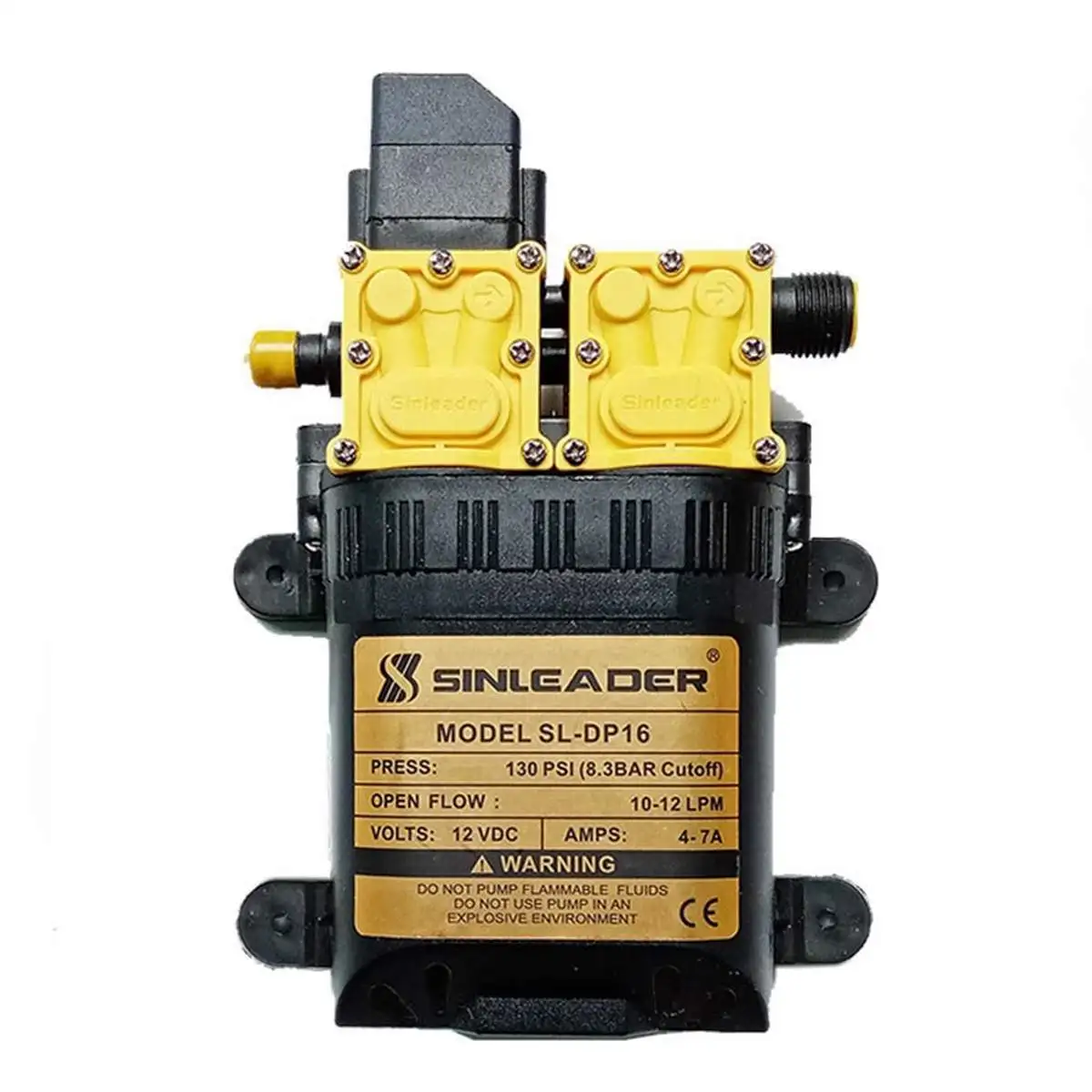 

12v DC 130PSI 10-12Lmin Water Pump Agricultural Electric Dual power pump Micro High Pressure Diaphragm Water Sprayer Car Wash