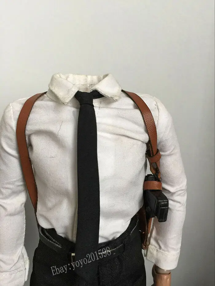 1/6 коричневый кобура Модель подмышек Stealth Holster F12 &quotМужской фигурный корпус |