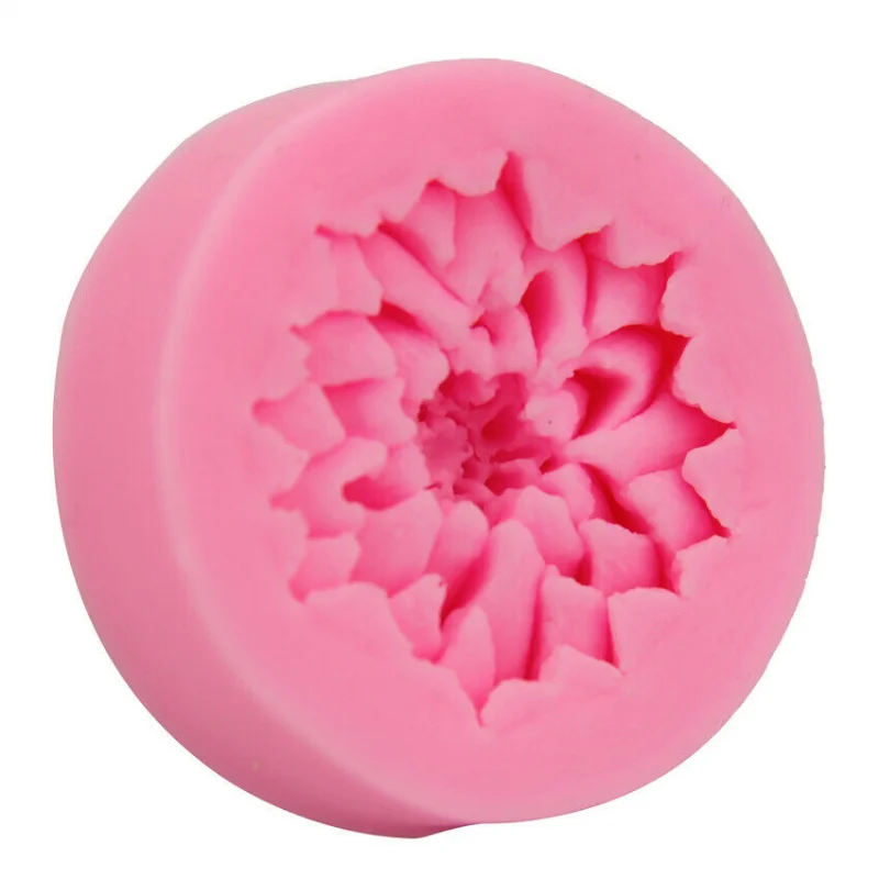 

Для шоколада для выпечки декоративная силиконовая форма с хризантемой