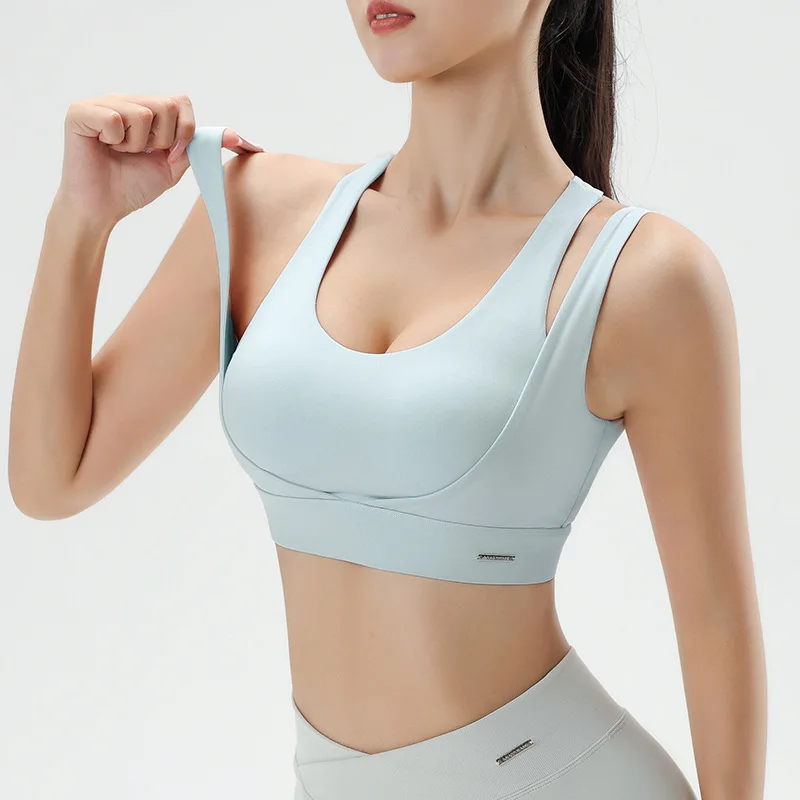 

Elegant simplicity Yoga Bra gym Sports Tank Comfortable non-steel ring Fitness Tops Quick-dry Running Bra Elastin Yoga Underwear