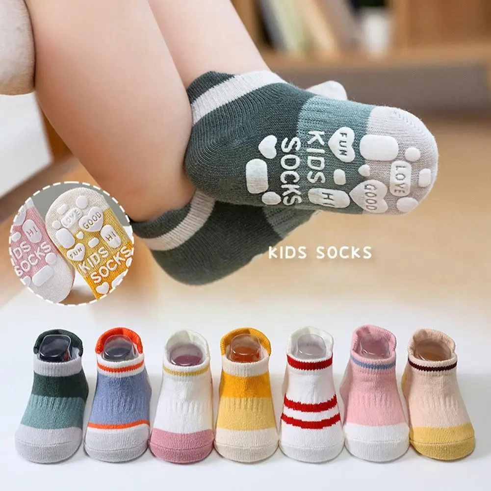 

5 Pairs Of Socks Cotton Anti-slip Non Skid Ankle Baby Boy Comfortable Floor Soft Socks Sock Indoor Girl Toddler Low-cut A9r9