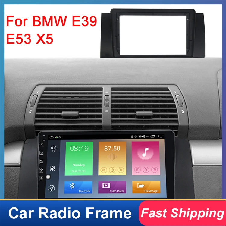 

For BMW E39 E53 X5 Car Radio GPS Multimedia Player 2 din DVD Fascia Panel Frame Adaptor Fitting Kit 9 inch Universal car frame