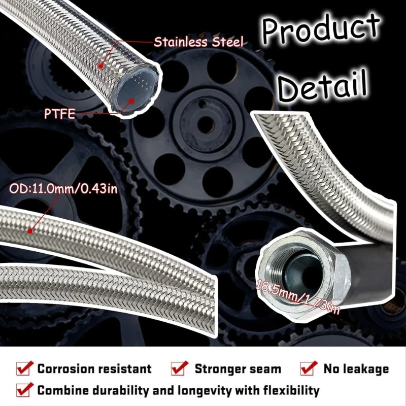 Универсальный автомобильный плетеный шланг охладителя трансмиссионной