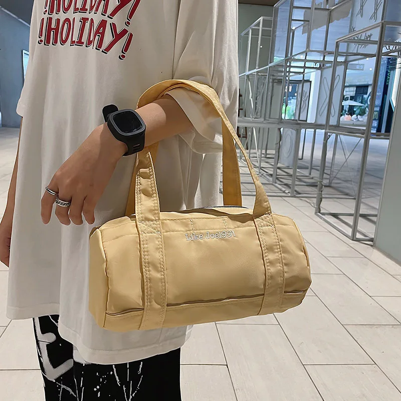 

Women Nylon Shoulder Messenger Bag Student Large Capacity Handbag Casual Solid Color Shopping Totes Designer Girls Hobo Bags