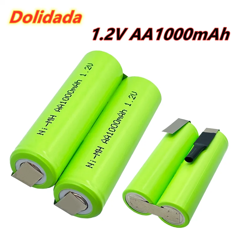 

Перезаряжаемая аккумуляторная батарея ni-mh 2,4 В 1000 мА/ч 1000 мА/ч для самостоятельной сборки триммера для воды, бритвы, бритвы