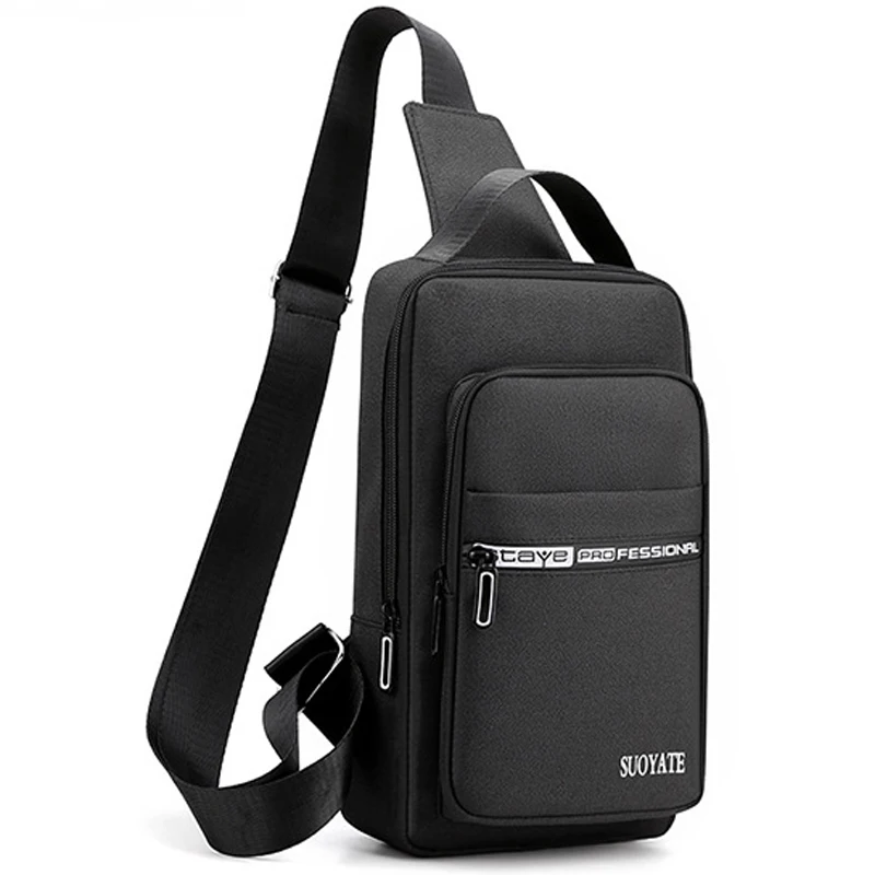 

Men's USB Trendy Fashion Casual Single Shoulder Bags Travel Sports Outdoor Messenger Bag Crossbody Sling Chest Bag Pack For Male