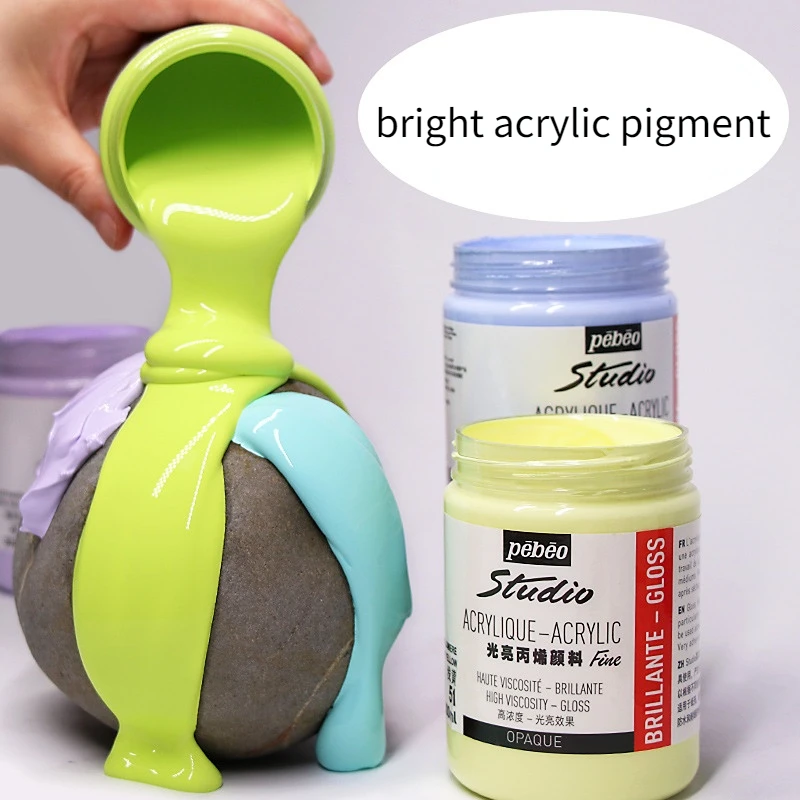 

300ml/bottle Bright Fluorescent Acrylic Pigment Professional DIY Hand Painted Stone Wall Waterproof Painting Material