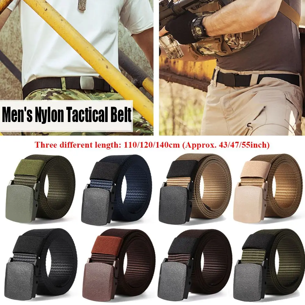 

Nylon Belt for Fat Man Men's Lengthen Classic Casual Outdoor Sports Military Tactical Waist Belt Military Web Belt Classic