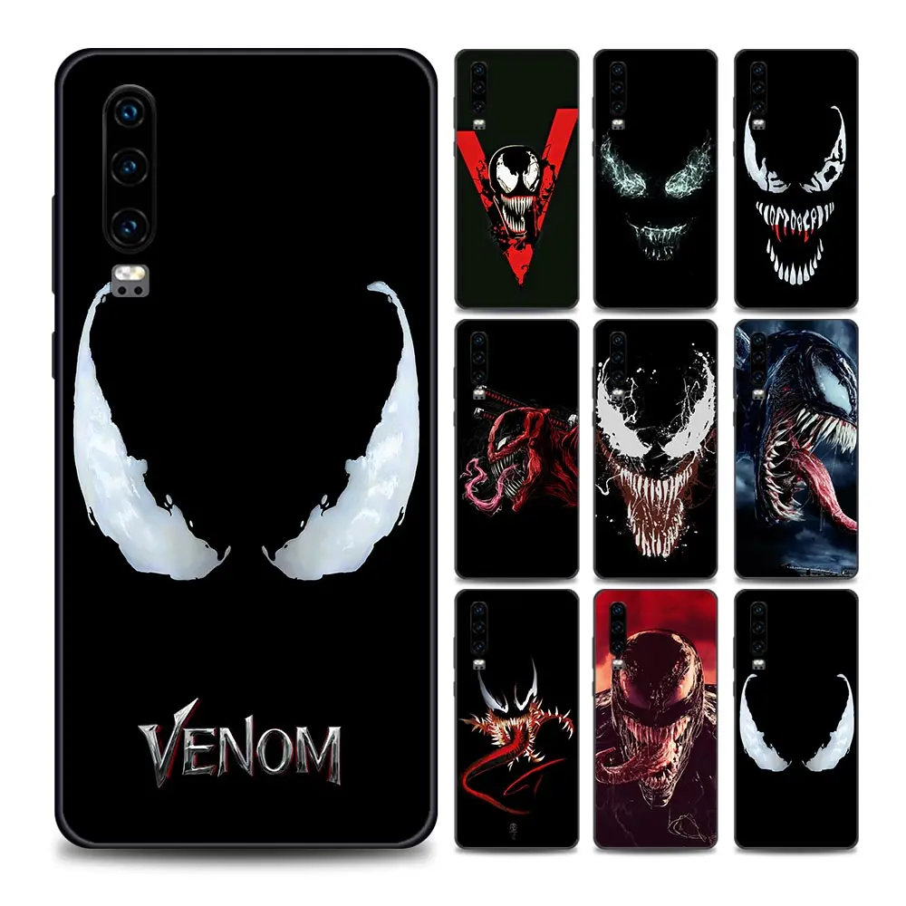 

Marvel Venom Spiderman Horro Face Animals Huawei Case for P10 Lite P20 Pro P30 Pro P40 Lite P50 Pro Plus P Smart Z Soft Silicone