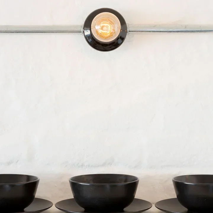 Настенный держатель лампы/фарфоровый патрон E27 розетка для лампы настенный