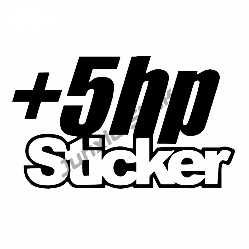 

Creativity +5 HP Sticker Vinyl Decal Car Sticker JDM Truck Fueltank Cap Window Popular Drift Decoration KK13*7cm