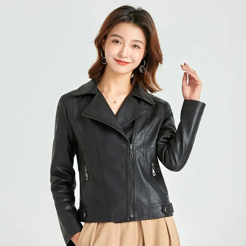 Leather Jacket Women Coats Motorcycle Coat Women's Jacket Winter Jacket Women Leather Jackets Women Jacket 2022 Korean Coats