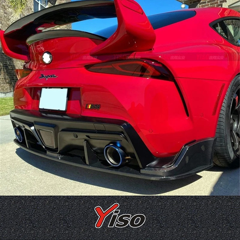 Фото Подходит для SUPRA A90: карбоновый задний спойлер MZspeed, модифицированный карбоновый аэродинамический комплект, передний спойлер MZspeed для SUPRA A90. №5