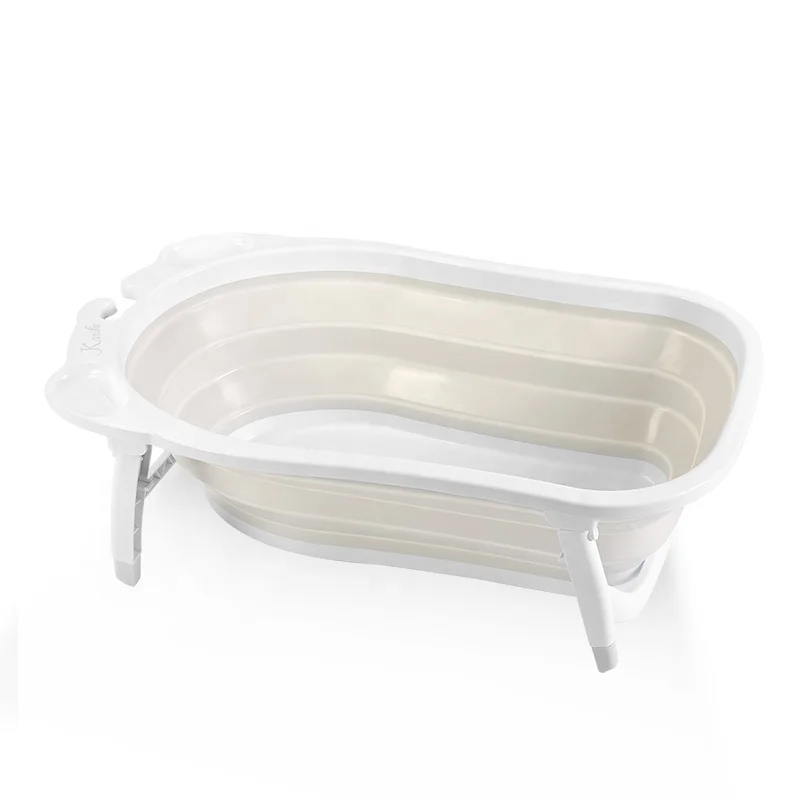 Hot Selling Hanging TPE Easy To Operate Foldable Baby Bath Tub For Babies