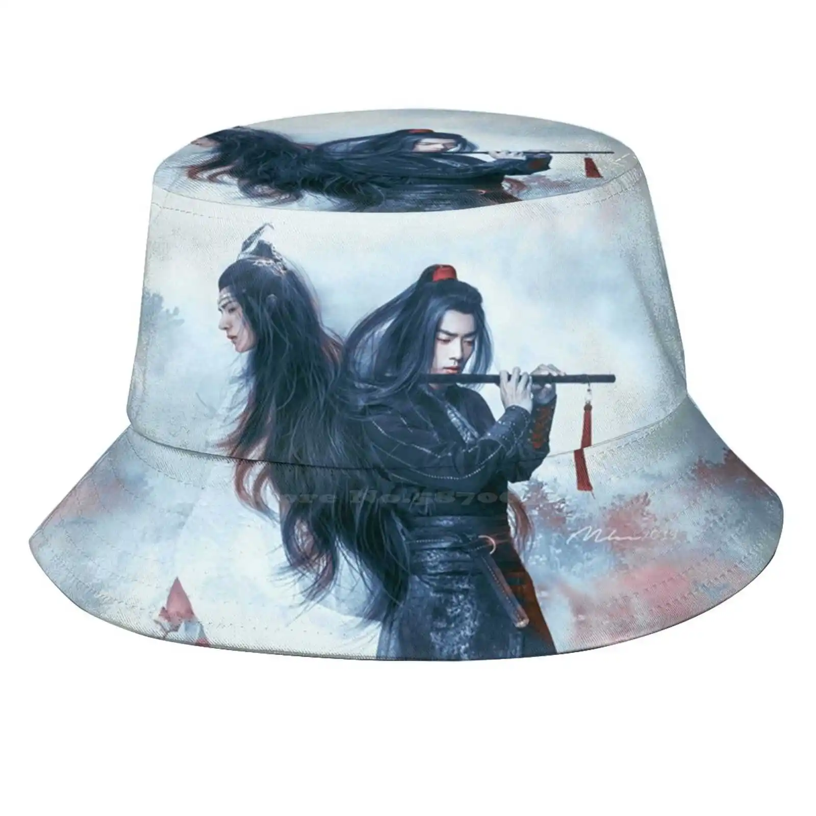 Солнцезащитная Кепка Wangxian шляпа рыбака Панама шляпы Lan Wangji Wei Wuxian Modaozushi