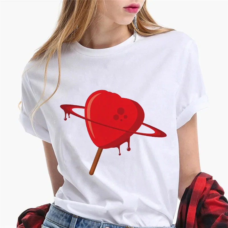 

Summer New Fashion Female T-shirt Casual Simple White Round Neck Short-sleeved Ladies T-shirt Women's Top T shirt
