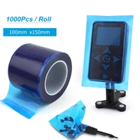 1000pcsroll disposable tattoo machine power supply sleeve cover bags screen protector pouches barrier film roll 1015cm