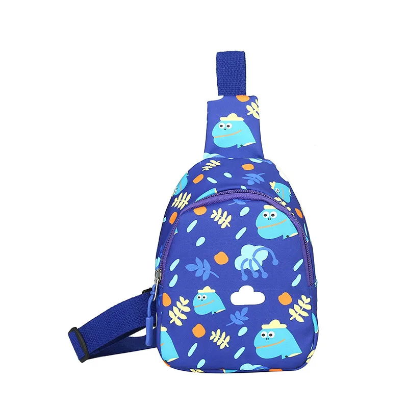 Children's Chest Bag Boy Cartoon Dinosaur One Shoulder Backpack Girl One Shoulder Crossbody Bag Coin Purse