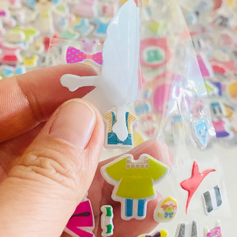 6 листов наклейки на одежду для девочек |