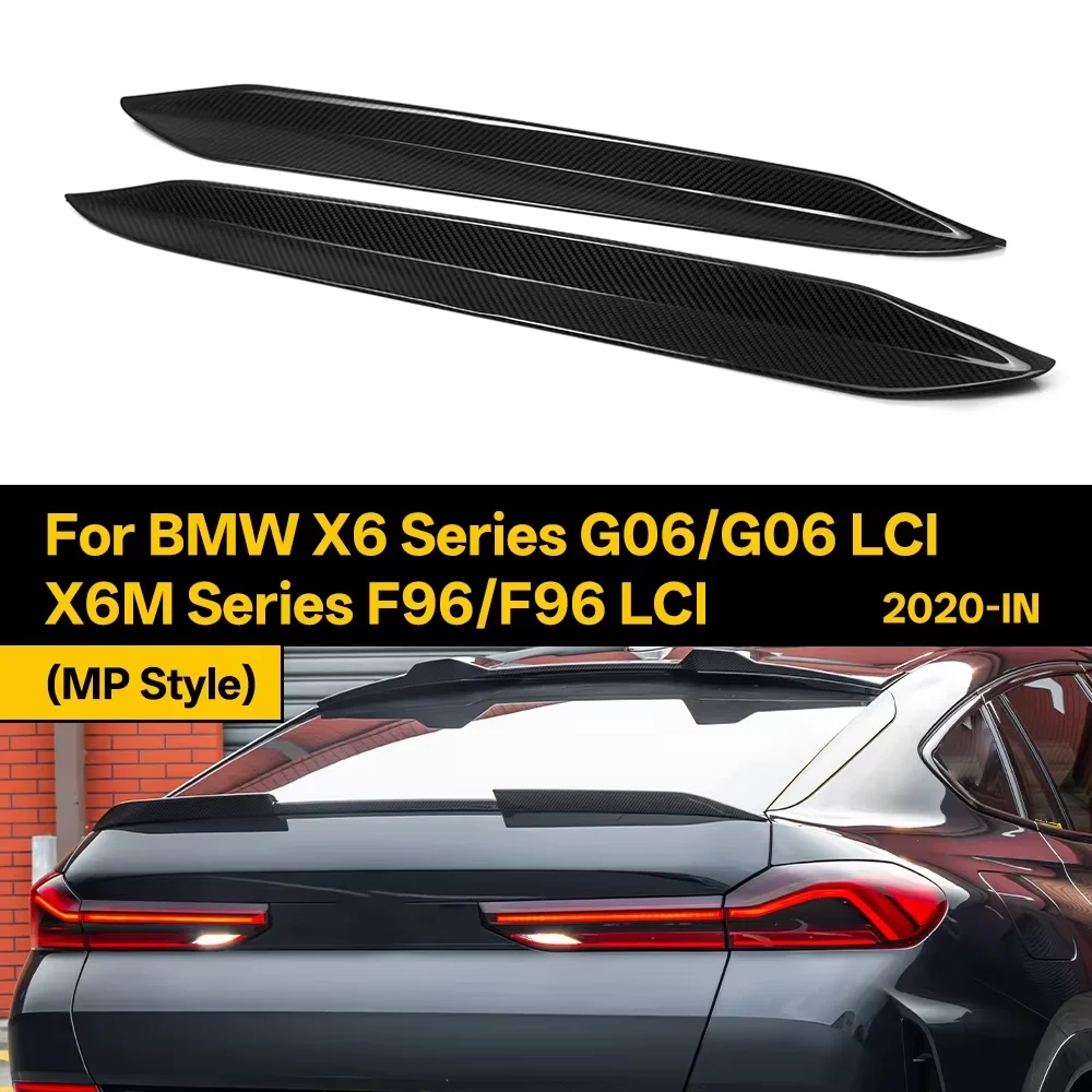 

Накладки на задние окна из настоящего сухого карбона для BMW X6 серии G06/G06 LCI, X6M серии F96/F96 LCI, в стиле MP, 2020-н.в., 2 шт./компл.