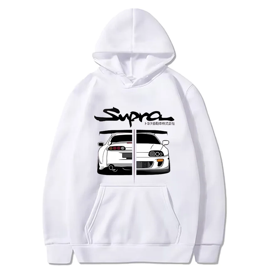 

Anime Initial D Toyota Supra Hoodie Men Women ' s vintage Casual Clothes Streetwear Unisex Long sleeve Hooded Sweatshirt print