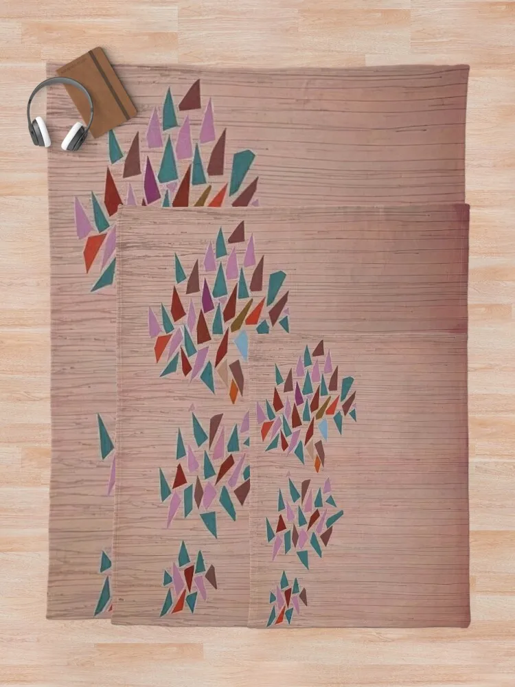 Цвета на серо-розовом - Одеяло Robert Goodnough 1976 года. Симпатичные мягкие плюшевые