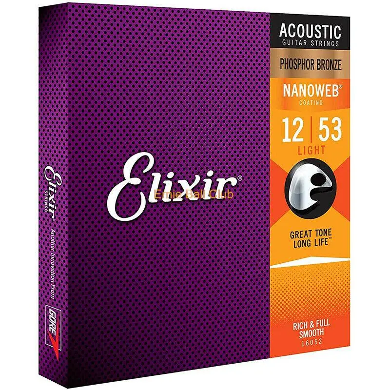

Rope For Guitar Elixir Nanoweb Phosphor 16002 16027 16052 16077 16102