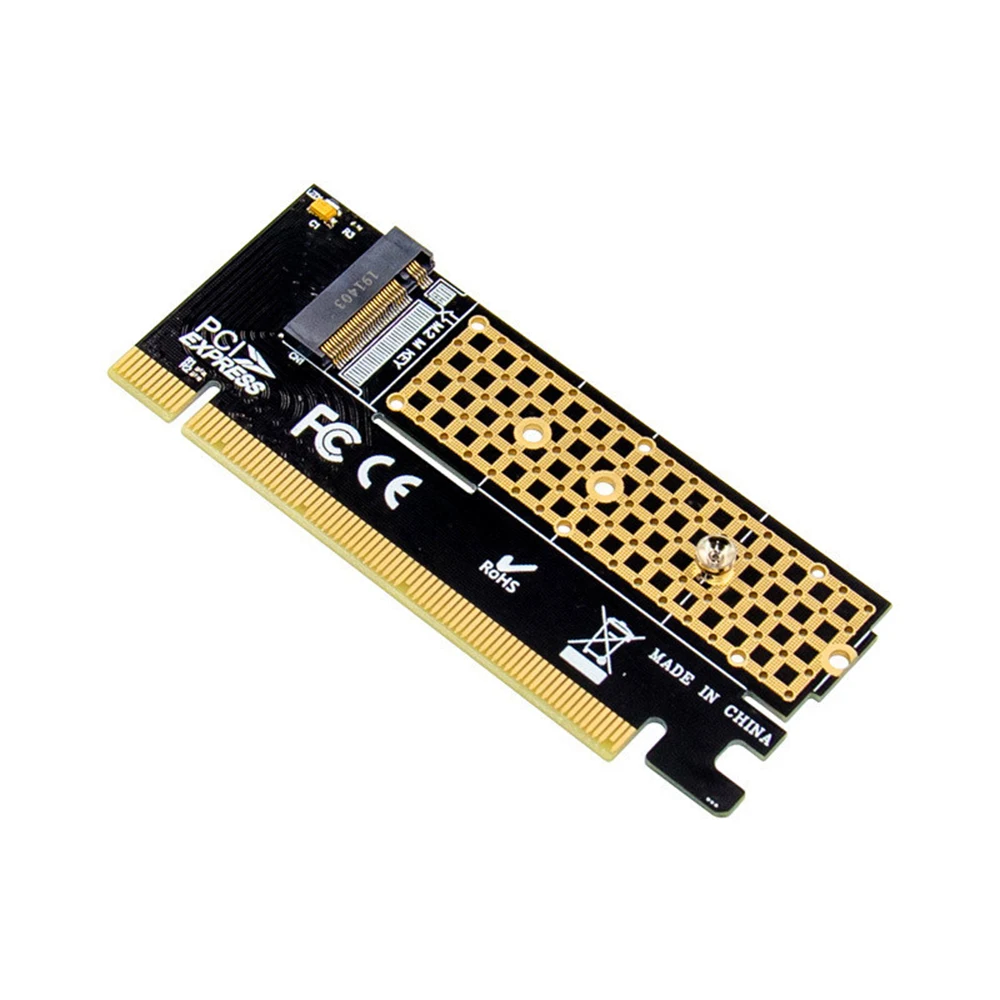 

PICE to M2 Adapter NVMe SSD NGFF PCIE M2 Riser Card Adapter 64Gb PCI Express 4.0 X4 X8 X16 Supports 2230 2242 2260 2280 m.2 NVME
