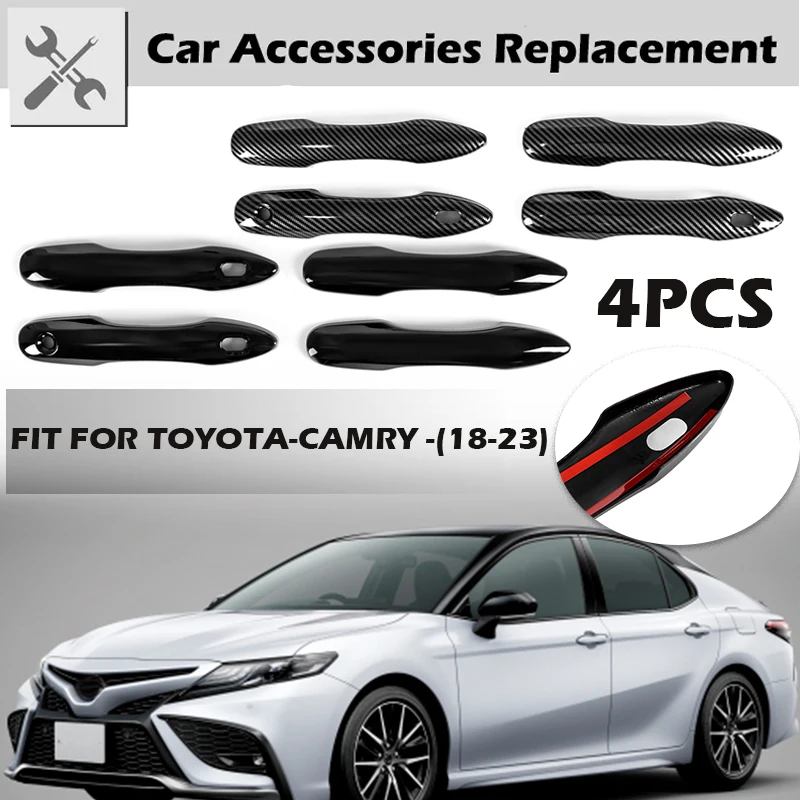 

4 шт./комплект, наклейки на дверную ручку автомобиля, для Toyota Camry XV70 2017-2022
