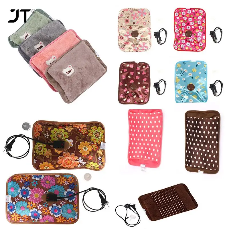 

Hot Water Bottle Electric Charging Heating Rechargeable Heat Water Bag Rabbit Fur Soft Hand Warmer