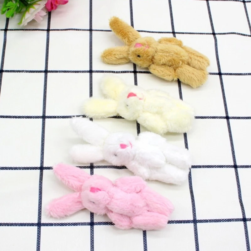 

6cm Mini Soft Plush Bunny Joint Rabbit Doll Decorations for House Plush Mini Toy Stuffed Bunny Doll Bunny Figures