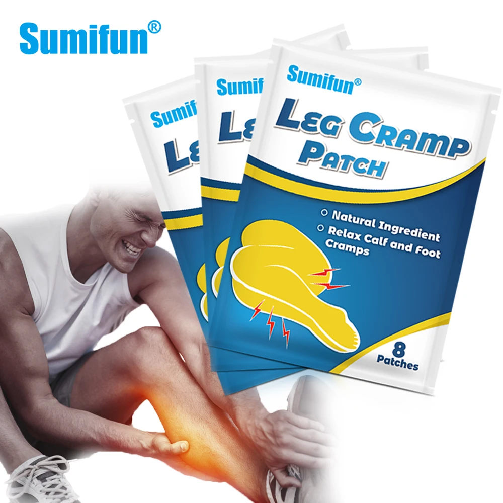 

24/40Pcs Sumifun Leg Cramp Patch Medical Plaster for Muscle Spasms Joints Pain Soothing Calf Leg Waist Strain Stickers Body Care
