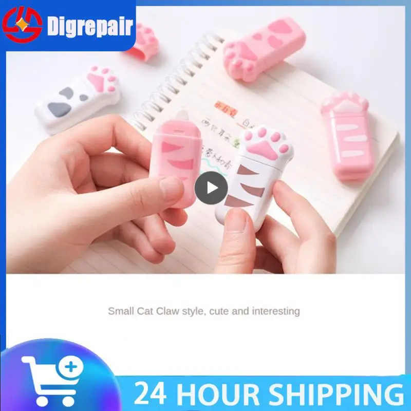 

Correction Tape Cute Writing Helper Correction Student Solid Color Stationery School Office Supplies Corrector Kawaii Cat Claw