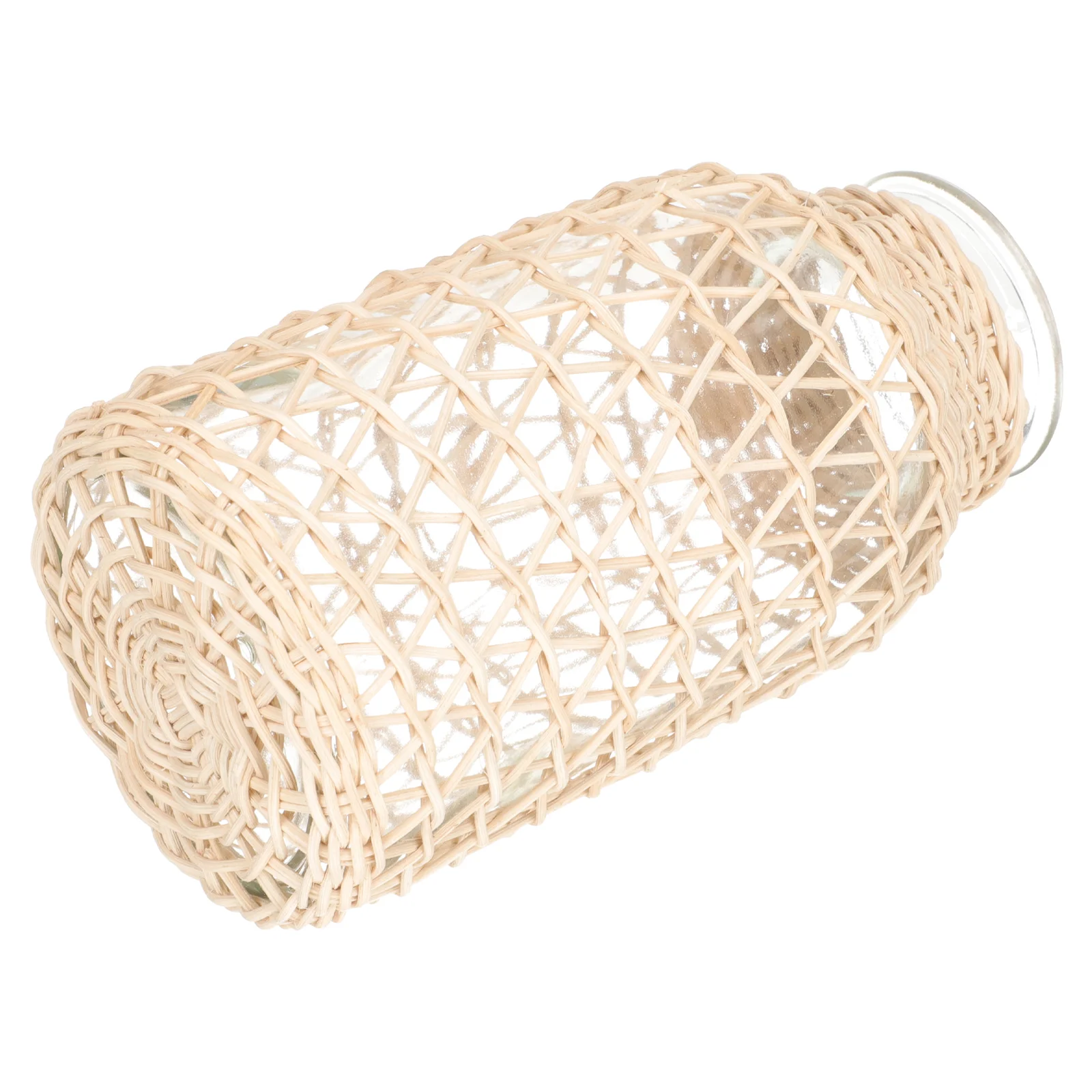 

Vase Flowerwoven Rattan Planter Pot Office Farmhouse The Merchandise Decorative Basketrustic Bucket Wedding Holder Bottle