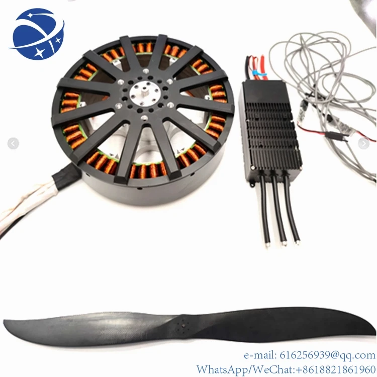 25 кВт, 110 кг, Stuwkracht Koppel, гигантский механизм для беспилотников Hub Ev Auto Dc Borstelloze Motor 100V 300A Esc En T6318 inch Propeller