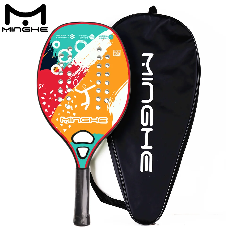 MINGHE carbon fiber racket surface with frosted particles to increase the accuracy of hitting carbon fiber racket