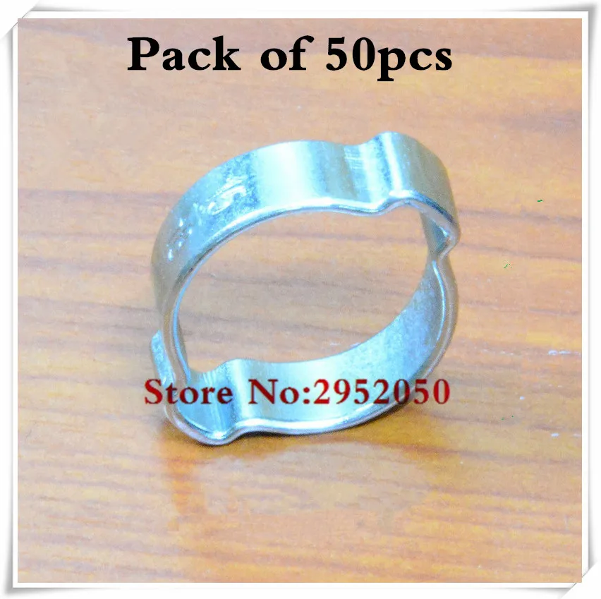 

Free shipping pipe clamp 50pcs/lot Double Ear Clamp O Clips Air SILICONE FUEL HOSE PIPE Zinc Plated