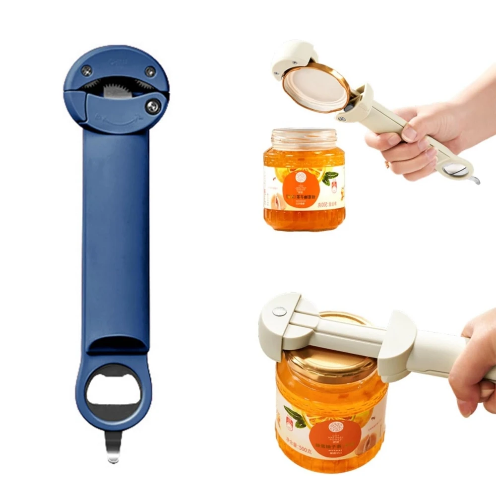 

Multifunctional Retractable Bottle Opener Stainless Steel Can Opener Diam2.5-9.5cmAdjustable Lid Wine Beer Opener Kitchen Gadget
