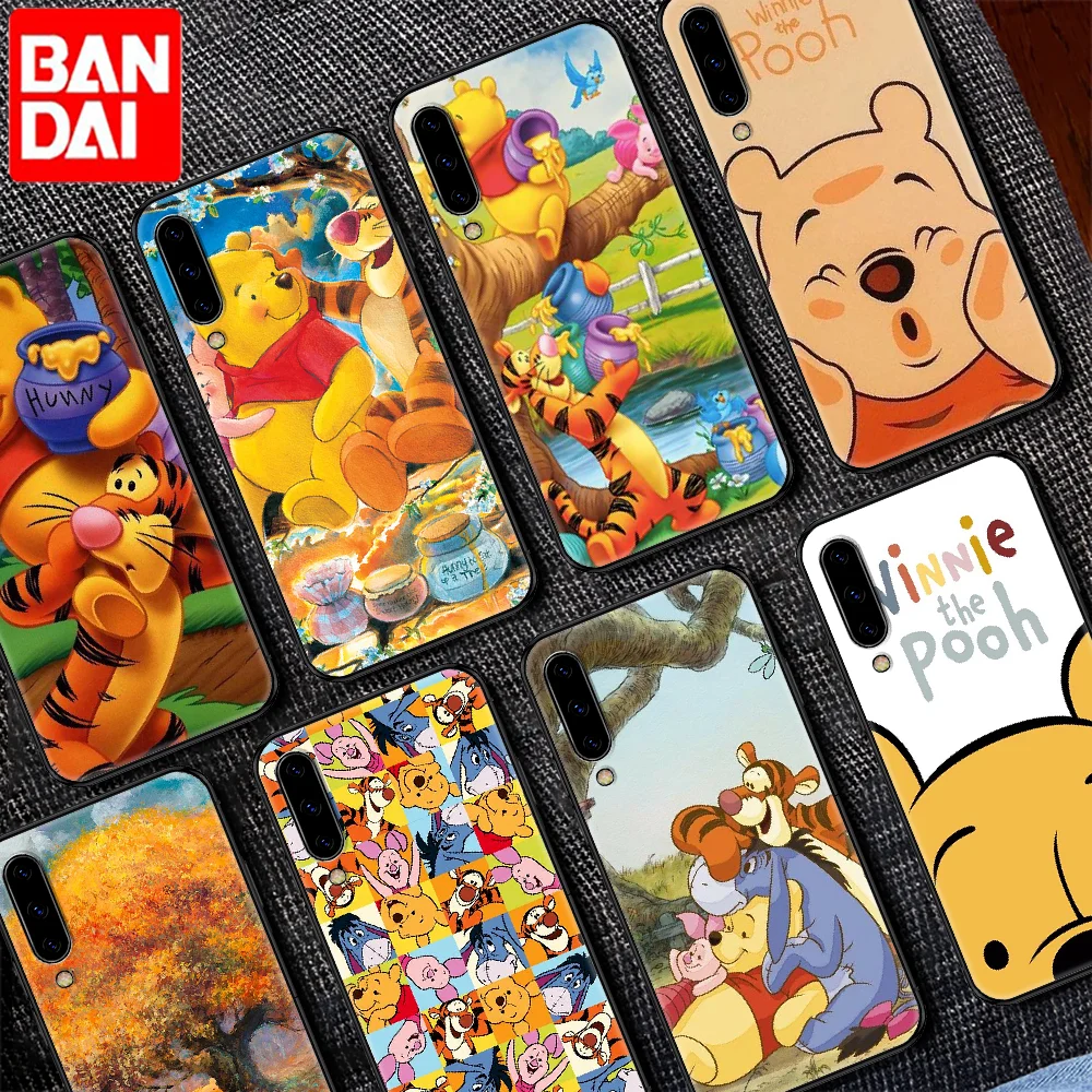 

Cute Cartoon Winnie The Pooh Phone case For Samsung Galaxy A 3 5 7 8 10 20 21 30 40 50 51 70 71 E S 2016 2018 4G black fashion