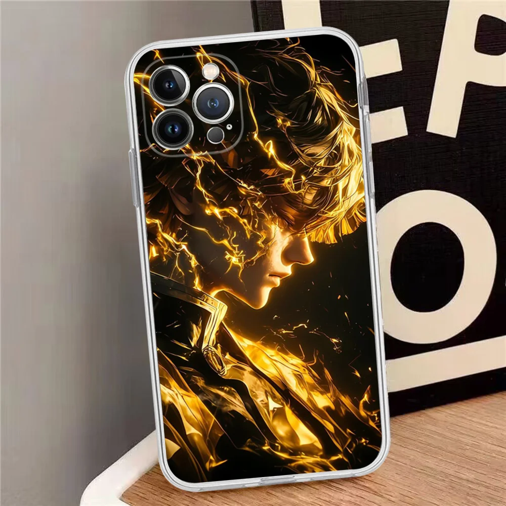 Zenitsu Agatsuma Phone Case Silicone Soft For Iphone 15 14 13 12 11 Pro Mini XS MAX 8 7 6 Plus X XR Cover