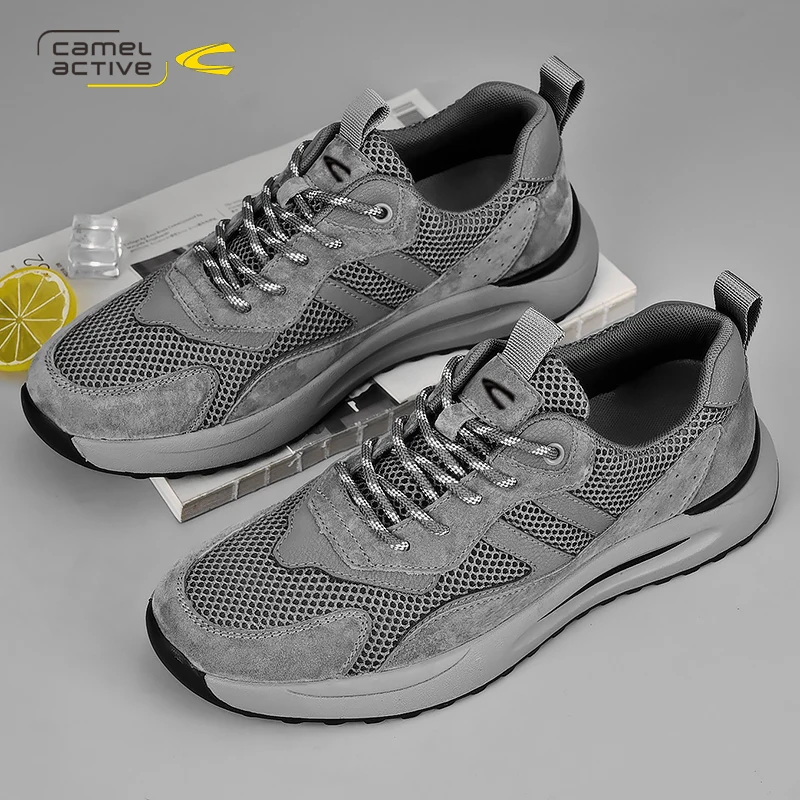 Мужские кроссовки без шнуровки Camel Active дышащая сетчатая повседневная обувь из