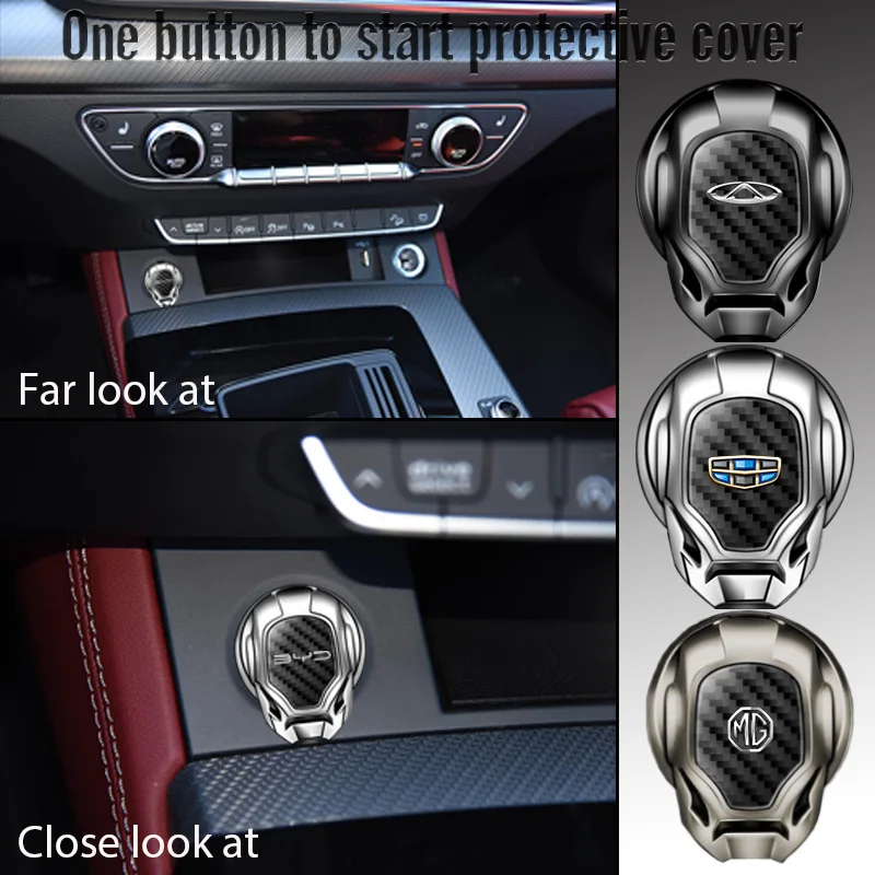 

Car ONE-CLICK Start Stop Buttons Metal Protective Cover for Mazda 6 3 2 323 626 CX2 CX3 CX4 CX5 CX6 CX7 CX8 CX9 CX30 Accessories