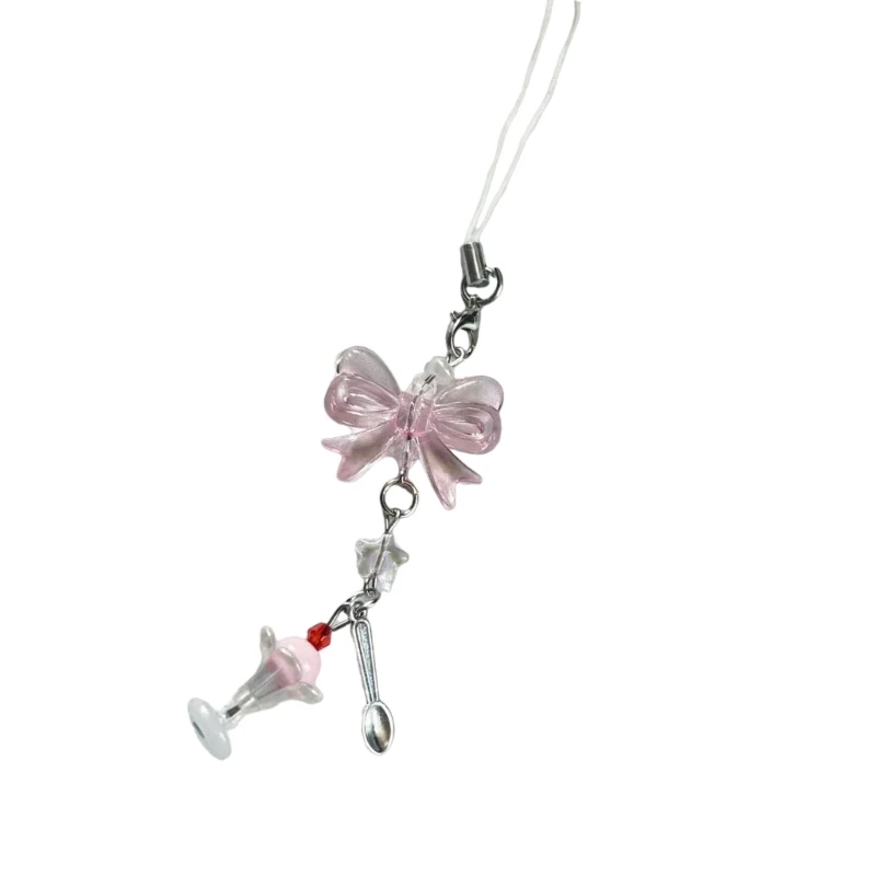 Красочный конус мороженого брелок-подвеска украшение из сплава смолы для сумок