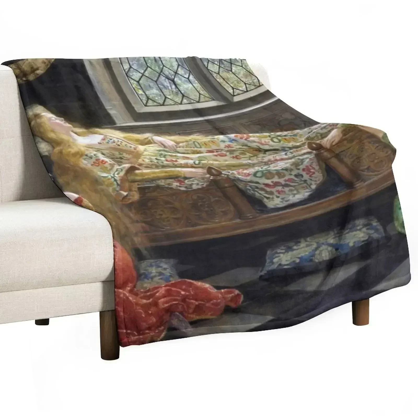 Спящая красавица - Джон Колье 1921 г. плед пушистые термобелье для путешествий