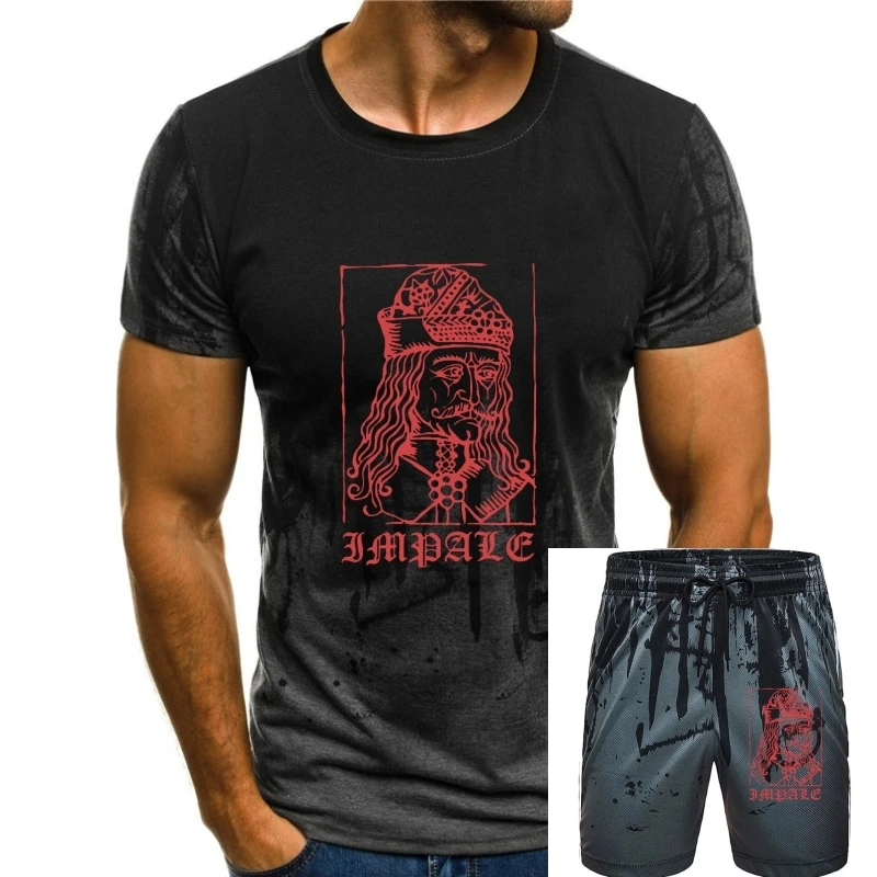 

Vlad The Impaler Dracula T Shirts Men's Pure Cotton Novelty T-Shirts Tepes Gothic Vampire Horror Movie Tee Shirt Short Sleeve