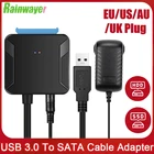 Кабель-переходник с USB 3,0 на Sata 3 для жестких дисков 2,53,5 дюйма, SSD, USB 3,0 до 5 Гбитс, высокоскоростной кабель-переходник Sata