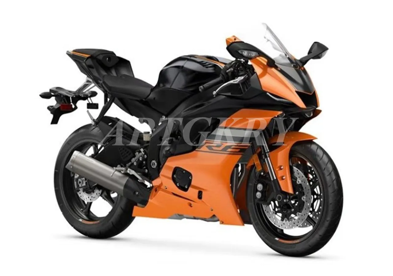 

НОВЫЕ комплекты обтекателей для мотоциклов ABS, подходят для Yamaha YZF 600 R6 2017 2018 2019 R6 17 18 19 20, кузов оранжевого цвета на заказ