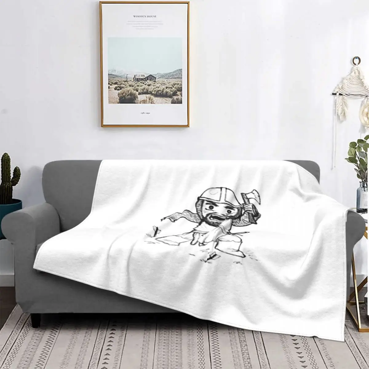 

Wee King-Manta de muselina de felpa de Anime, colcha de algodón, ropa de cama, раб, Брюс