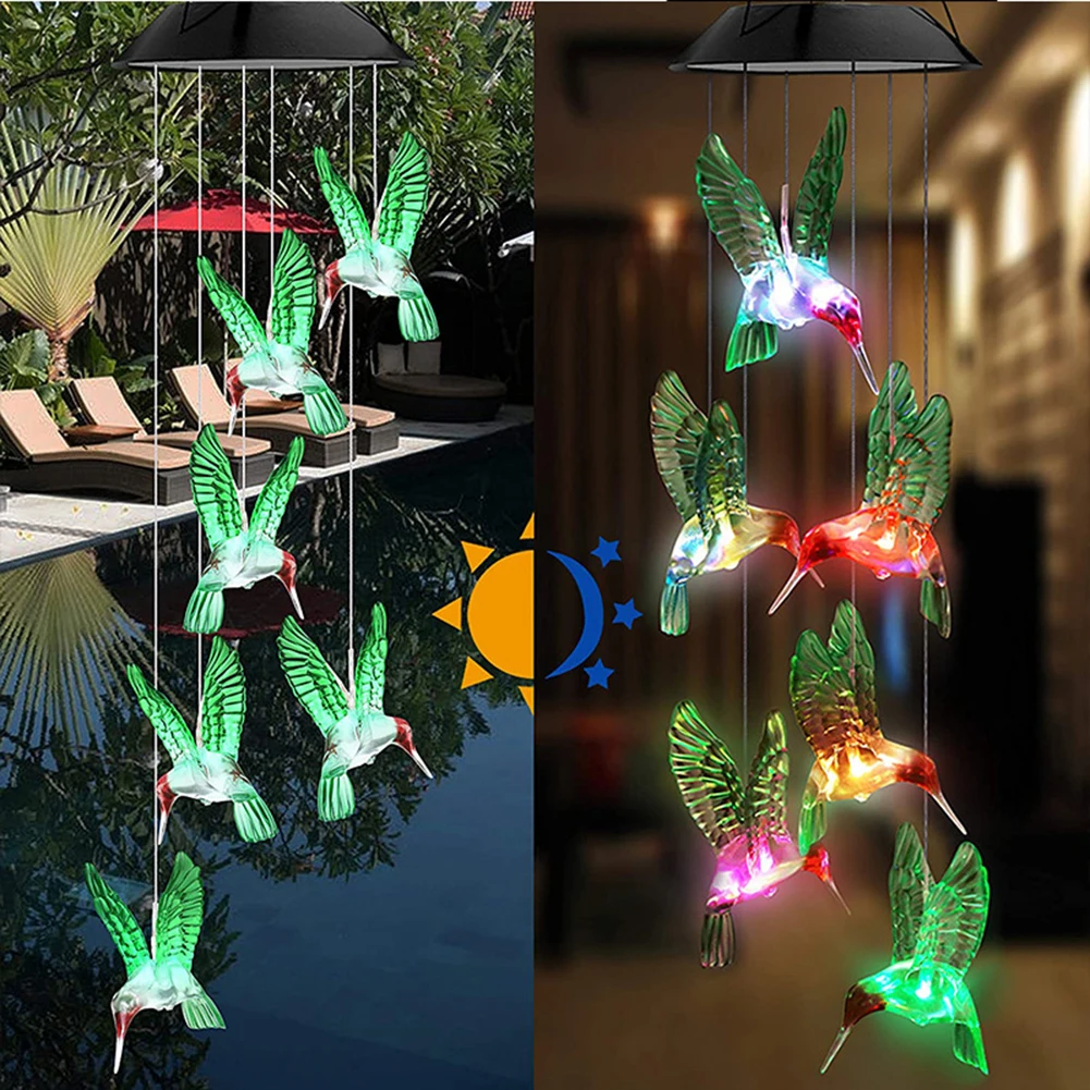 

New Practical Balcony Flower Bed Wind Chimes Wind Chimes Lights 2V 80ma